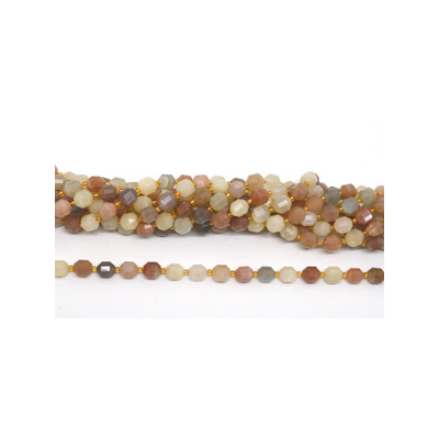 Mix Moonstone fac.Energy bar cut 10mm str 33 beads