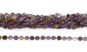 Super 7 (Auralite) fac.Energy bar cut 8mm str 38 beads-beads incl pearls-Beadthemup