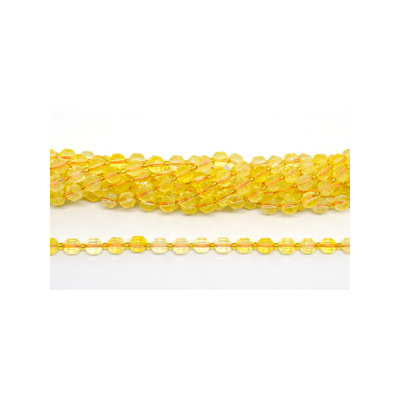 Citrine fac.Energy bar cut 8mm str 38 beads