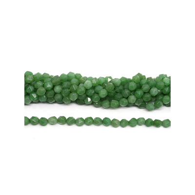 Green Aventurine fac.diamond cut 10mm str 38 beads
