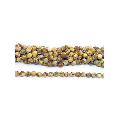 Picture Jasper fac.diamond cut 10mm str 38 beads