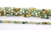 Amazonite Dyed fac.diamond cut 8mm str 44 beads-beads incl pearls-Beadthemup