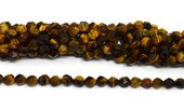Tiger Eye fac.diamond cut 8mm str 44 beads-beads incl pearls-Beadthemup