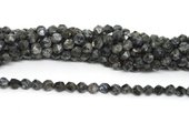 Larvikite Chinese Labradoite fac.diamond cut 8mm str 44 beads-beads incl pearls-Beadthemup