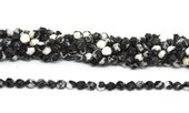 Zebra Jasper fac.diamond cut 8mm str 44 beads-beads incl pearls-Beadthemup