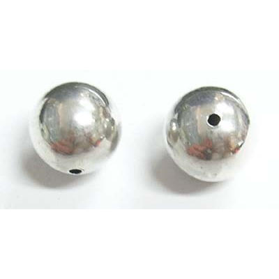 Sterling Silver Bead Round 14mm 1 pack