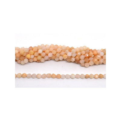 Pink Aventurine fac.diamond cut 8mm str 42 beads