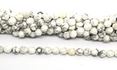 Howlite fac.diamond cut 8mm str 44 beads-beads incl pearls-Beadthemup