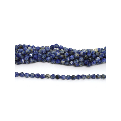 Sodalite(China) fac.diamond cut 8mm str 44 beads