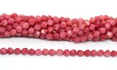 Red Sponge Quartz fac.diamond cut 8mm str 44 beads-beads incl pearls-Beadthemup