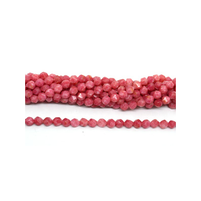 Red Sponge Quartz fac.diamond cut 8mm str 44 beads