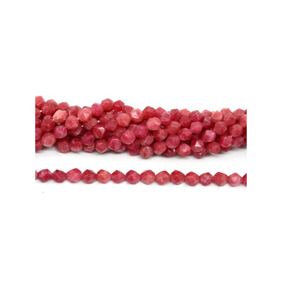 Red Sponge Quartz fac.diamond cut 10mm str 38 beads