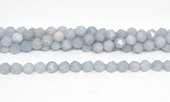 Blue Sponge Quartz fac.diamond cut 8mm str 44 beads-beads incl pearls-Beadthemup