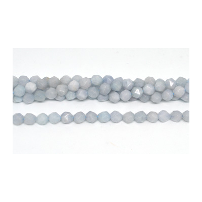 Blue Sponge Quartz fac.diamond cut 8mm str 44 beads