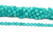 Blue Sponge Quartz fac.diamond cut 10mm str 38 beads-beads incl pearls-Beadthemup