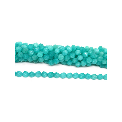 Blue Sponge Quartz fac.diamond cut 10mm str 38 beads