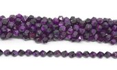 Tiger Eye Purple dyed fac.diamond cut 10mm str 38 beads-beads incl pearls-Beadthemup