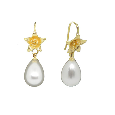 Star Daisy Pearl Earring