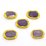 Amethyst app.23x17mm Bezel edge stone EACH 