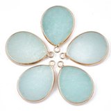 Dyed Jade Pendants 30.5x21mm EACH-beads incl pearls-Beadthemup