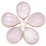 Rose Quartz Pendants 30.5x21mm EACH