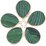 Synthetic Malachite Pendants 30.5x21mm EACH