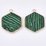 Synthetic Malachite Pendant 30x24mm EACH