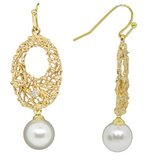 Secret Window CZ and Pearl Earrings-jewellery-Beadthemup