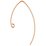 14k ROSE gold filled 32mm sheppard 0.76mm 1 pair