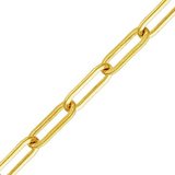 14k Gold Filled Chain paperclip 2.5x6.5mm per Meter-findings-Beadthemup