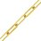 14k Gold Filled Chain paperclip 2.5x6.5mm per 50cm