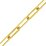 14k Gold Filled Chain paperclip 2.5x6.5mm per Meter