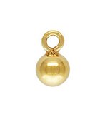 14k gold Filled Ball drop 3mm 5 pack-findings-Beadthemup