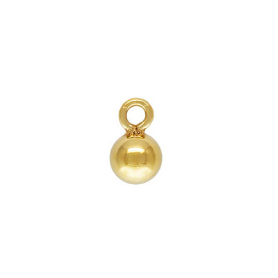 14k gold Filled Ball drop 3mm 5 pack