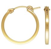14k Gold filled Hoop Square tube 1.9x20mm pair-findings-Beadthemup