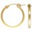 14k Gold filled Hoop Square tube 1.9x20mm pair