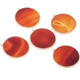 Carnelian Pendant app 32x28mm-beads incl pearls-Beadthemup