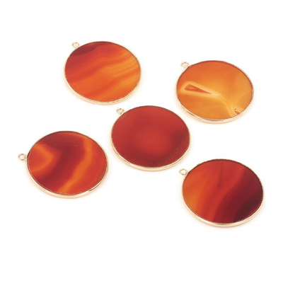 Carnelian Pendant app 32x28mm 