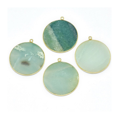 Amazonite Pendant app 32x28mm