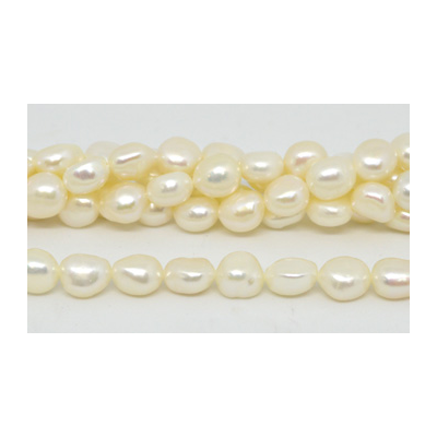 Fresh Water Pearl potato 9-10mm strand 34 beads