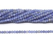 Tanzanite Fac.Round 3mm strand 129 beads-beads incl pearls-Beadthemup