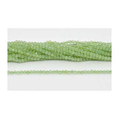 Prehnite Fac.Round 3mm strand 129 beads