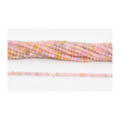Beryl Fac.Round 3mm strand 129 beads