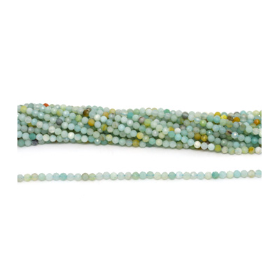 Amazonite Fac.Round 4mm strand 97 beads