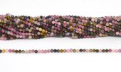 Tourmaline Fac.Round 4mm strand 97 beads-beads incl pearls-Beadthemup