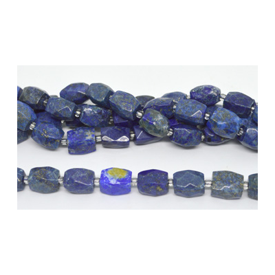 Lapis Fac.Rectangle 16x12mm strand 21 beads