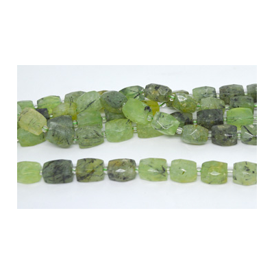 Prehnite Fac.Rectangle 16x12mm strand 21 beads