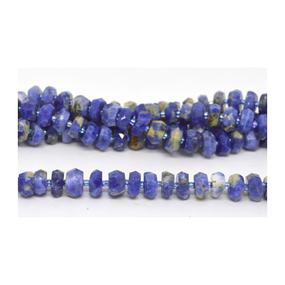 Sodalite Fac.Rondel 10x6mm strand app 54 beads