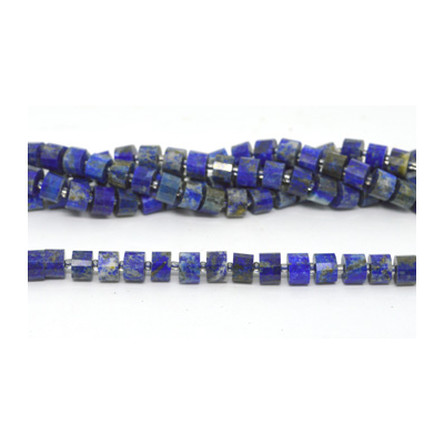 Lapis Fac.Wheel 10x7mm strand app 45 beads