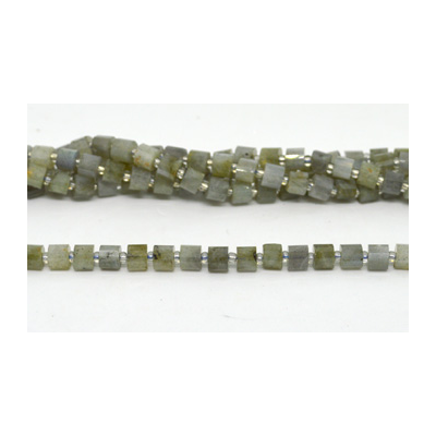 Labradorite Fac.Wheel 7x5mm strand app 53 beads